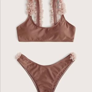 3D🌸 flower appliqués bikini swimsuit